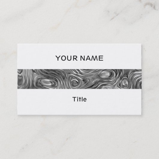 Visitekaartje met gekleurde afdruk, witte streep a (Voorkant)