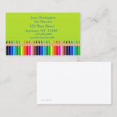 Visitekaartje met gekleurde pennen (Voorkant / Achterkant)