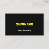 Visitekaartje met gele leder, horizontaal (Achterkant)