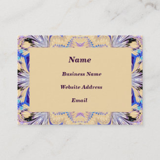 Visitekaartje met gemarmerde omlijsting