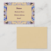 Visitekaartje met gemarmerde omlijsting (Voorkant / Achterkant)