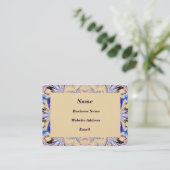 Visitekaartje met gemarmerde omlijsting (Staand voorkant)