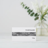 Visitekaartje met gemolten afdruk, wit (Staand voorkant)