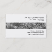 Visitekaartje met gemolten afdruk, wit (Achterkant)