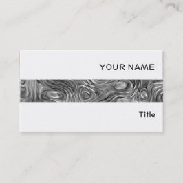 Visitekaartje met gemolten afdruk, wit