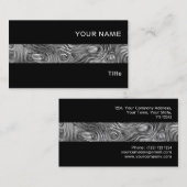 Visitekaartje met gemolten afdruk, zwart (Voorkant / Achterkant)