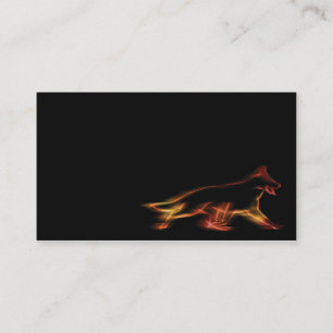 visitekaartje met German Shepherd Dog