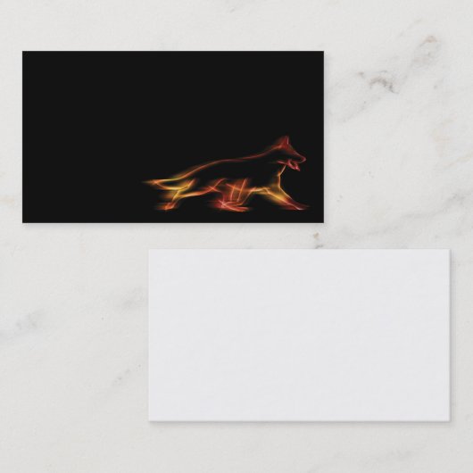 visitekaartje met German Shepherd Dog (Voorkant / Achterkant)