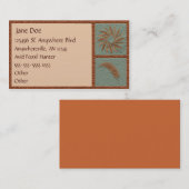 Visitekaartje met gestyliseerd schuim (Voorkant / Achterkant)