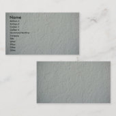Visitekaartje met getextureerd gips (Voorkant / Achterkant)