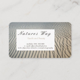 visitekaartje met getextureerd zee en achtergrond