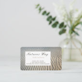 visitekaartje met getextureerd zee en achtergrond (Staand voorkant)