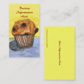 Visitekaartje met geverfd chocolade chipkaart (Voorkant / Achterkant)