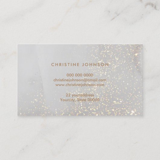 visitekaartje met glittereffect (Achterkant)