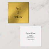 Visitekaartje met gouden achtergrond (Voorkant / Achterkant)