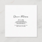 Visitekaartje met gouden achtergrond (Achterkant)