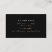 Visitekaartje met goudfolie (Achterkant)