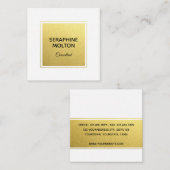 Visitekaartje met goudfolie (Voorkant / Achterkant)