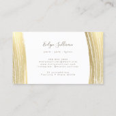 Visitekaartje met goudfolieverf (Achterkant)