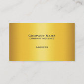 Visitekaartje met goudkleurige penseelkleurige kle (Achterkant)