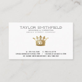  Visitekaartje met goudkroon