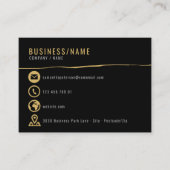 Visitekaartje met goudpictogrammen (Voorkant)