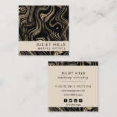 Visitekaartje met goudplein (Voorkant / Achterkant)