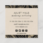 Visitekaartje met goudplein (Achterkant)