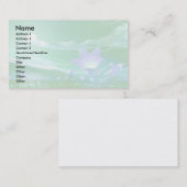 visitekaartje met groen en lavender (Voorkant / Achterkant)