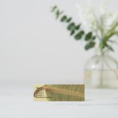 Visitekaartje met groen verlof (Staand voorkant)