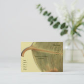 Visitekaartje met groen verlof (Staand voorkant)