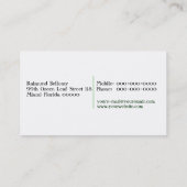 Visitekaartje met groen verlof (Achterkant)