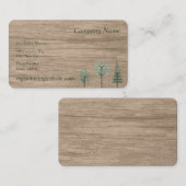 Visitekaartje met groene staafjes met rode dijen (Voorkant / Achterkant)