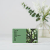 Visitekaartje met grote bomen (Staand voorkant)