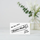 Visitekaartje met handig Man (Staand voorkant)