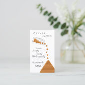 Visitekaartje met heerlijk zelfgemaakte fudge (Staand voorkant)