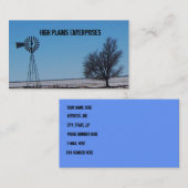 Visitekaartje met hoge gladde windmolen (Voorkant / Achterkant)