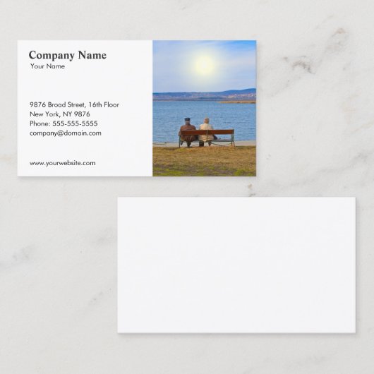 Visitekaartje met hoge verzekeringsdekking (Voorkant / Achterkant)