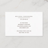 Visitekaartje met holografische achtergrond. (Achterkant)