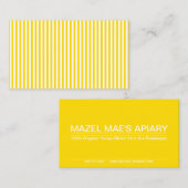 visitekaartje met honingstrippen (Voorkant / Achterkant)