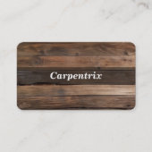 Visitekaartje met houten achtergrond (Voorkant)