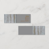 Visitekaartje met houten uitsteeksel (Voorkant / Achterkant)