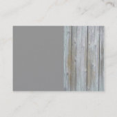 Visitekaartje met houten uitsteeksel (Achterkant)