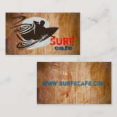 Visitekaartje met houtextuur (Voorkant / Achterkant)
