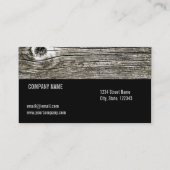 visitekaartje met houtextuur (Achterkant)