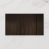 Visitekaartje met houtextuur (Achterkant)