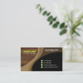 Visitekaartje met houtstijl (Staand voorkant)