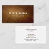 Visitekaartje met houtstructuur. (Voorkant / Achterkant)