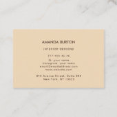 Visitekaartje met houtstructuur. (Achterkant)