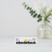 visitekaartje met huizen (Staand voorkant)